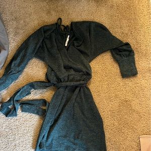 Dark Green Sweater Dress